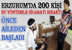 Erzurum'da bu yöntemle 200 kişi sigarayı bıraktı